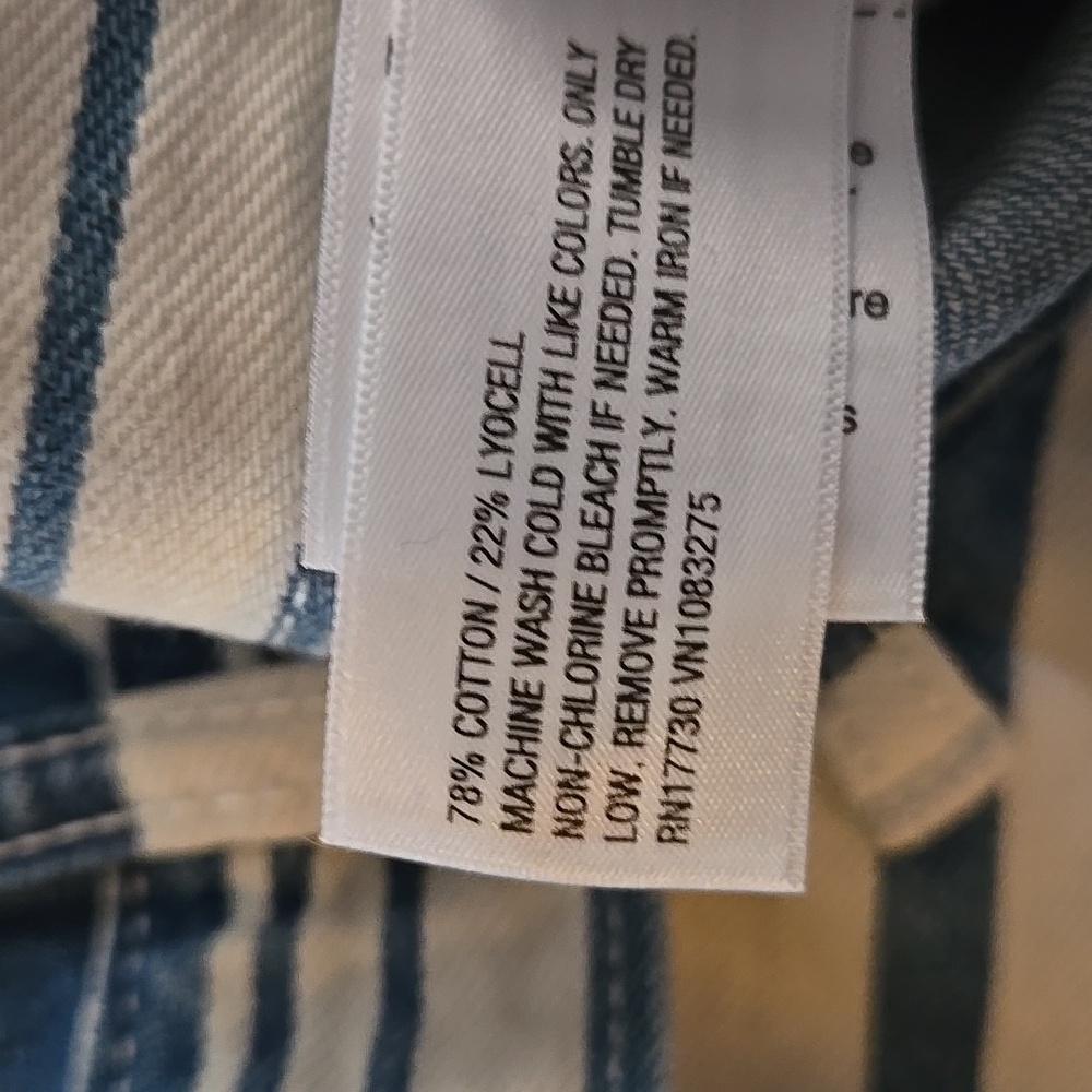 Universal Thread Size 10 Womens White and Blue Striped Mini Skirt - Picture 12 of 16